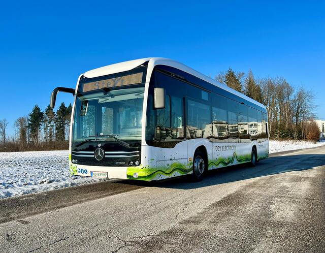 Der Mercedes-Benz „eCitaro“ wird testweise eingesetzt. | Foto: SBS Stimeder