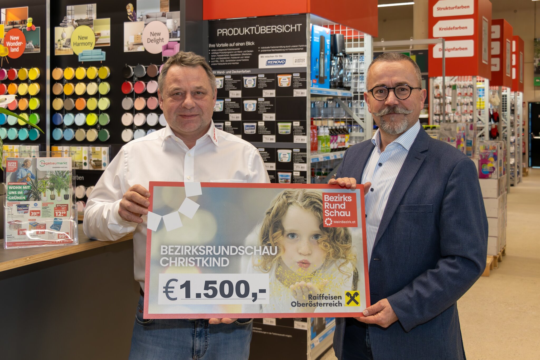 Spende für BezirksRundSchau Christkind: &amp;quot;Hagebau-Punsch&amp;quot; erzielte 1.500 ...