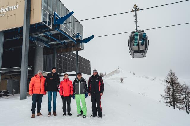 Die Bad Kleinkirchheimer Bergbahnen freuen sich über die positive Studie. Am Foto v.l.n.r.: Josef Brugger, Martin Payer, Leopold Gartler, Peter Fritzer, Hansjörg Pflauder | Foto: Bad Kleinkirchheimer Bergbahnen