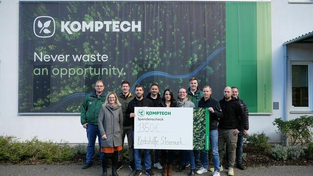 Bei Komptech wird Teamgeist groß geschrieben. Kürzlich wurde zusammen für die Steirische Krebshilfe gelaufen – kein Umstand für die Mitarbeiterinnen und Mitarbeiter. | Foto: Komptech