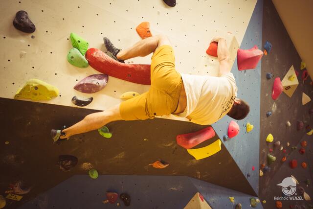Am Dreikönigstag wurde in der Vorauer Boulderwelt der 8. Hartberger Bouldercup ausgetragen.  | Foto: Reinhold Wenzel
