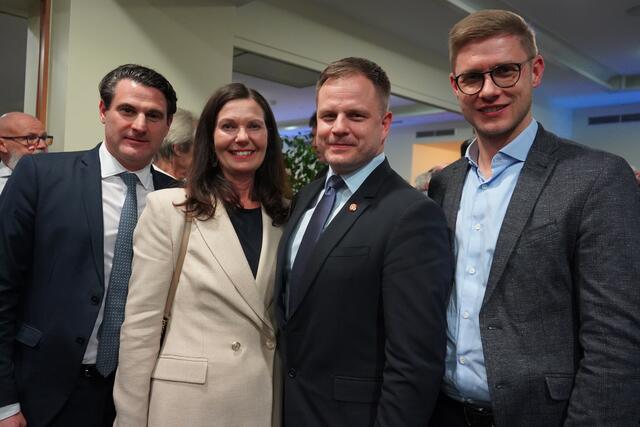 Abg. zum Nationalrat Christoph Zarits, LAbg. Melanie Eckhardt, Abg. zum Bundesrat Philipp Kohl, Landesgeschäftsführer Patrik Fazekas | Foto: Andrea Glatzer