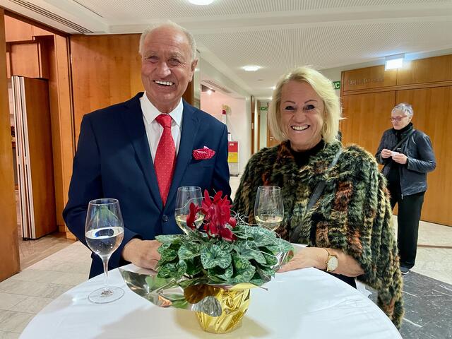 Stolze Leibnitzer: Hofrat Gernot Patzak mit Gattin Marianne | Foto: Gady/Fischer