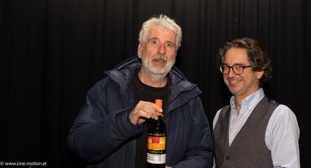 Dirk Stermann gemeinsam mit Daniel Truttmann. | Foto: www.cine-motion.at / Ivanek