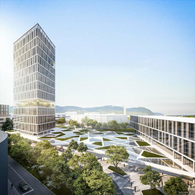 Am Handelskai soll neben dem Fernbusterminal und der Sport Arena Wien auch ein Hochhaus entstehen. Der Flächenwidmungs- und Bebauungsplan ist bis 3. März einsehbar. | Foto: ZOOMVP/BUD