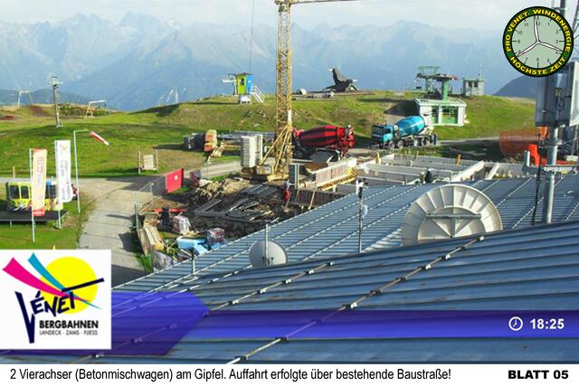 Bild 11: Auch Betonnachmischer schafften es zum Gipfel. | Foto: © by Ing. Günter Kramarcsik