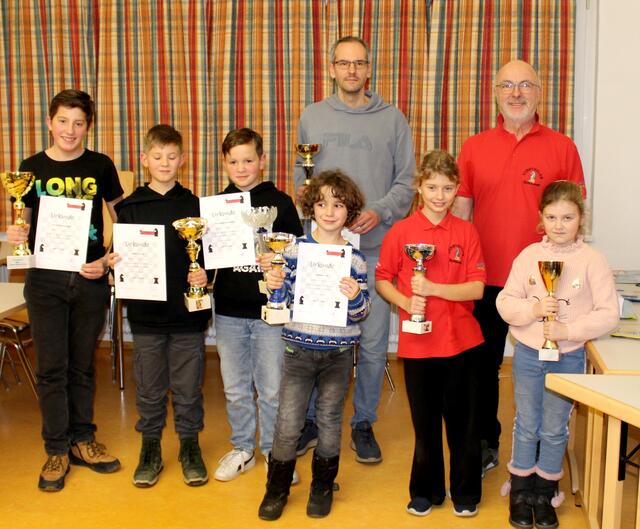 Sensenberger Jannik (SV Ried, U 14), Rüscher Anton (SV Ried, U 12), Mnyshenko Oleksandr (SV Ried / Ukraine, U 10), Voll Johannes (SV Schaibing/Deutschland, U 8), Sophia Schrödl (SV Hofkirchen), Charlotte Stoiber-Aigner (SV Hofkirchen), Wiesinger Harald (Ansfelden), Günther Punz (SV Hofkirchen)