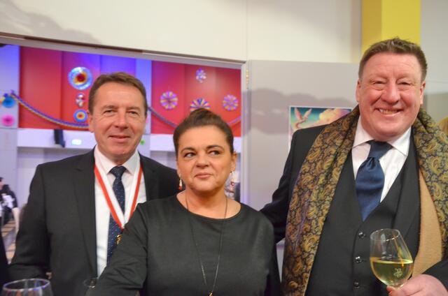 Erwin und Andrea Angerer mit Sepp Jury