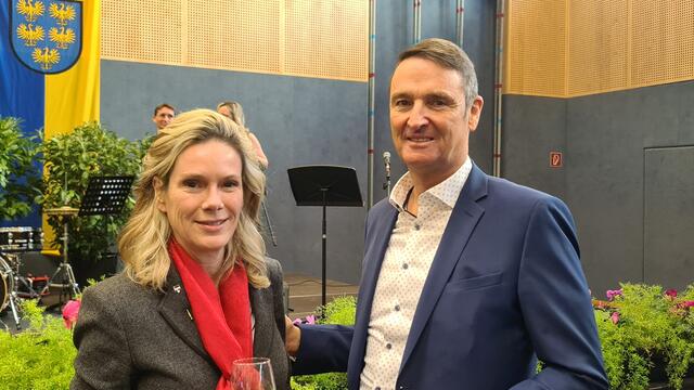 Auch Maria Enzersdorfs Vizebürgermeisterin Michaela Haidvogel kam mit ihrem Gatten
