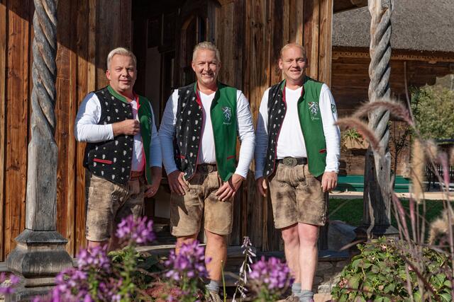 „Die Edlseer“ Andreas Doppelhofer, Manfred Maier und Fritz Kristoferitsch. | Foto: Helmut Guertl