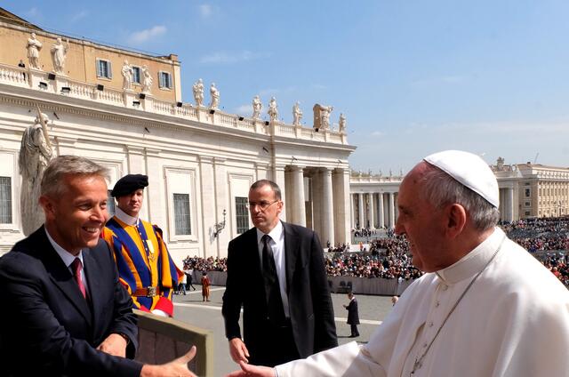 Treffen mit Papst Franziskus in Rom. | Foto: Servizio Fotografico, L’Osservatore Romano
