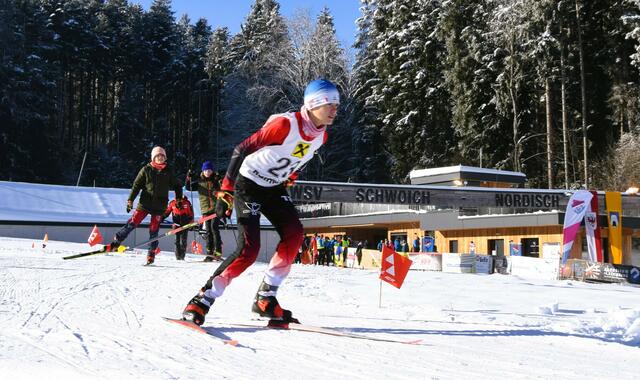 Tiroler Biathlonmeistersvhaft 2024 beim WSV Schwoich (Philipp Steger, SC Seefeld). | Foto: Schwaighofer