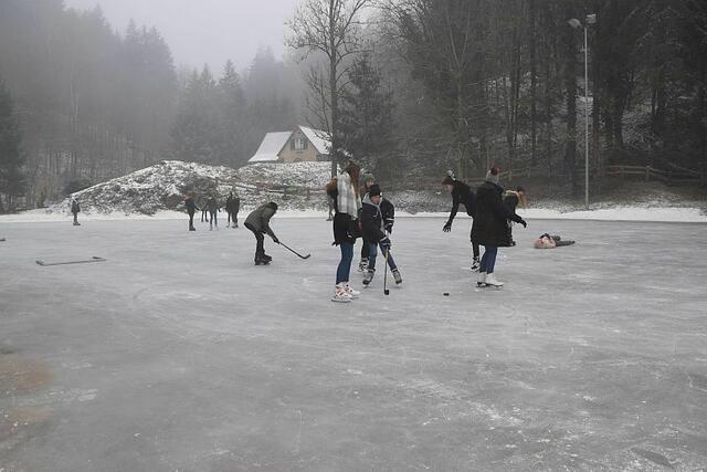 Bei der Klause in Deutschlandsberg kann man seit dem Wochenende wieder Eislaufen – auch auf einigen anderen Plätzen im Bezirk. | Foto: Stadtgemeinde Deutschlandsberg