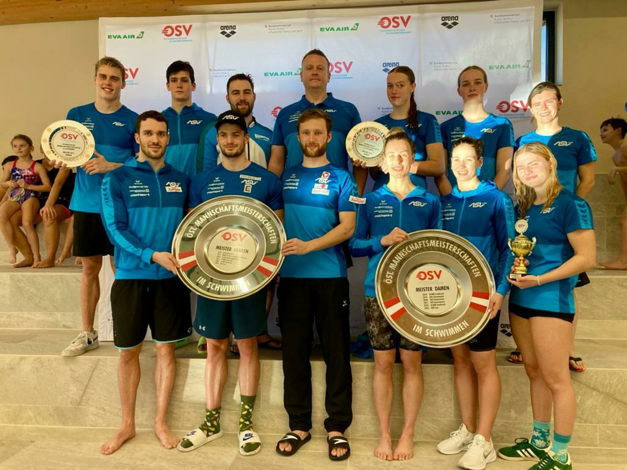 Österreichische Meisterschaften Schwimmen Mannschaft des ASV Linz Maß