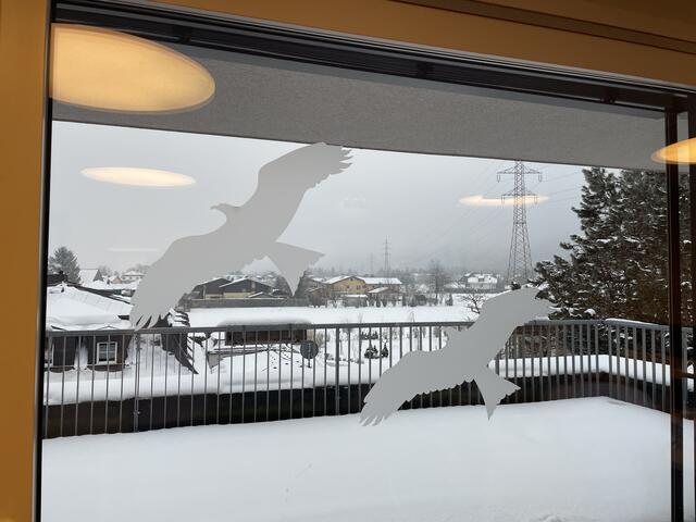 Ausblick auf die Terrasse. Die Senioren essen im Sommer gerne draußen.  | Foto: Rosa Besler