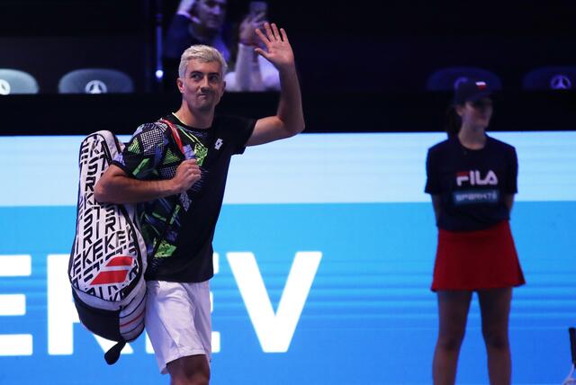 Sebastian Ofner sagte bei den Australian Open im Einzelbewerb  "auf Wiedersehen". | Foto: GEPA