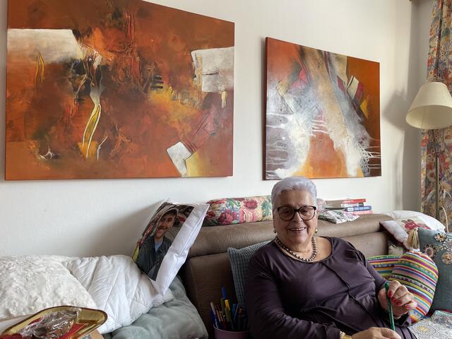 Marianne Haslauer, Bewohnerin und Künstlerin | Foto: Rosa Besler