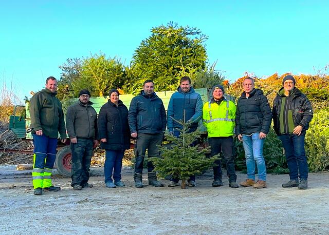  Bernhard Larnsack, Matthias Möderndorfer, Alexandra Freiberger, Thomas Mate, Christian Schumitsch, Matthias Deutsch, Gerald Freiberger und Gottfried Reisner. | Foto: Gde. Unterfrauenhaid