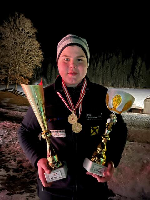 Maximilian Moser holte sich bei der österreichischen Meisterschaft nach dem U16 auch den U19 Bewerb  | Foto: KK