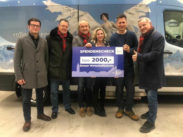 Von links: Martin Groschupfer, Michael Huemer, Günter Burgholzer, Iris Ott, Florian Aichhorn und Harald Ullmann. | Foto: EWV Enns