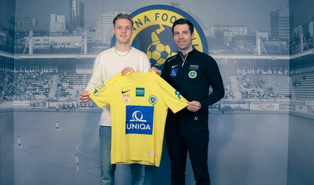 Noah Bischof wechselt leihweise von Rapid zum First Vienna FC 1894. | Foto: First Vienna FC 1894