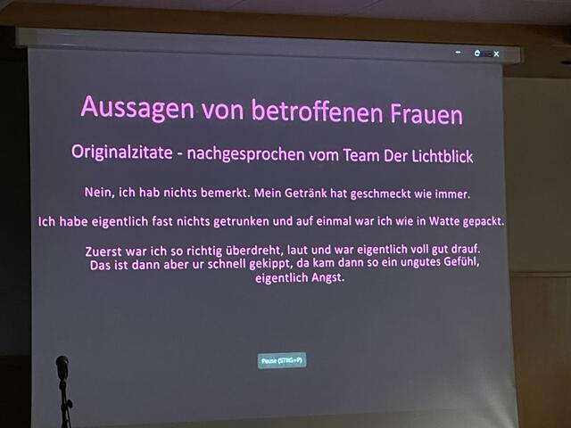 Aussagen von betroffenen Frauen -