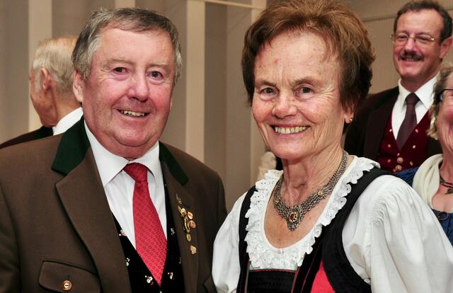 Gisela Szakacs und Otto Kogler sen. auf einem Archivfoto: Beide haben die Kärntner Kulturlandschaft maßgeblich gegrägt. | Foto: Dieter Arbeiter