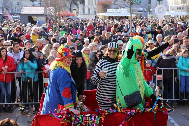 Am 10. Februar sind in Tulln wieder die Narren los. | Foto: Stadtgemeinde Tulln