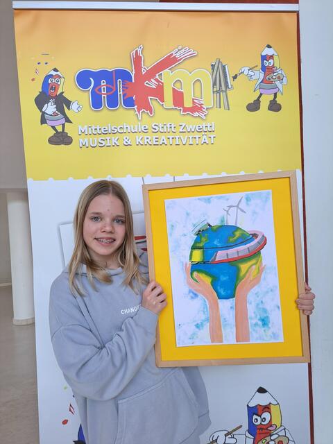 Julia Kitzler konnte beim UHU Wettbewerb den Bundessieg erlagen. | Foto: MS Stift Zwettl