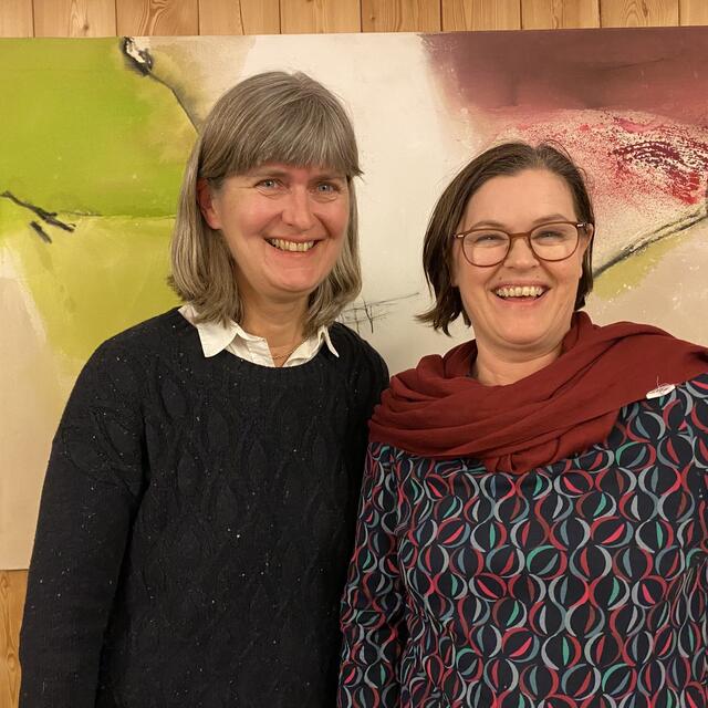 Christa Wendelin und Margit Paul-Kienzl wurden als Grünen-Spitze im Bezirk Neusiedl am See einstimmig wiedergewählt. | Foto: Die Grünen Burgenland