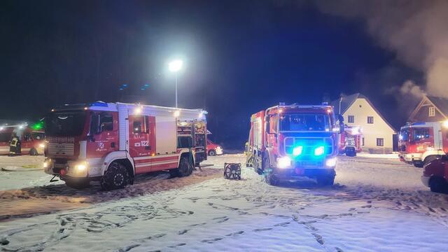 Schwieriger Löscheinsatz in Lunz am See: Ein Forsthaus war in Brand geraten. | Foto: Bezirksfeuerwehrkommando Scheibbs