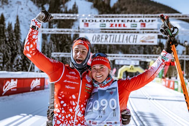 Die Geschwister Dellagiacoma siegen über die Kurzdistanzen. | Foto: Expa Pictures