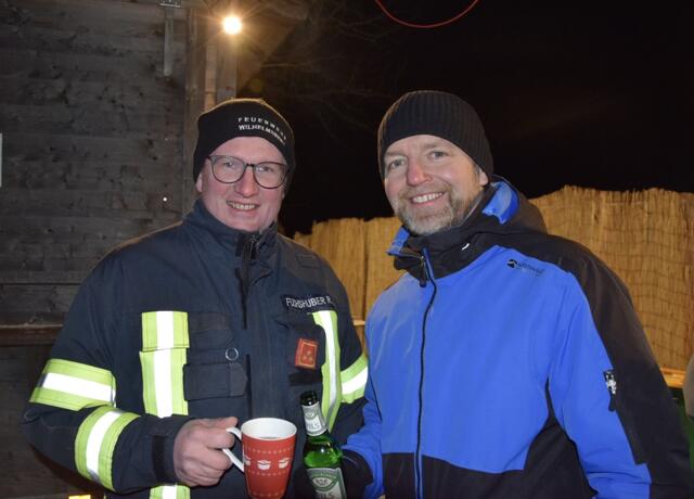Feuerwehrkommandant Roland Fuchshuber und Meggenhofens Bürgermeister Heinz Oberndorfer. | Foto: BRS