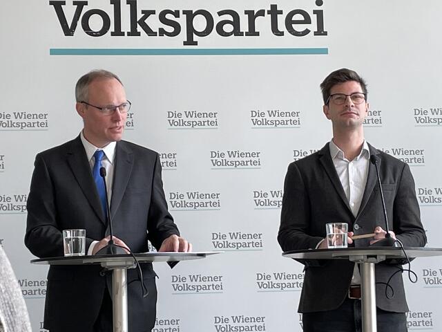 Alexander Biach (l.) und Lorenz Mayer, aus der ÖVP Margareten und ÖVP Meidling. | Foto: Antonio Šećerović/RMW