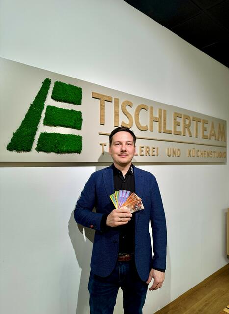 Christian Kleinhagauer (Ennstaler Tischlerteam): „EnnsTaler fördern regionale Wertschöpfung.“ | Foto: Ennstaler Tischlerteam