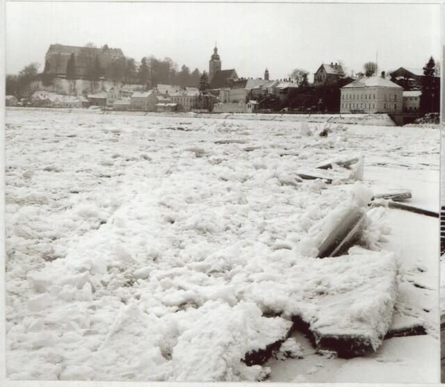 Eis in Grein. | Foto: Archiv Stadtmuseum Grein