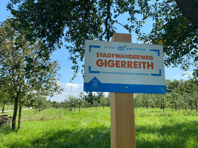 Der Stadtwanderweg Gigerreith in Amstetten. | Foto: AVB Kultur &amp; Freizeit GmbH