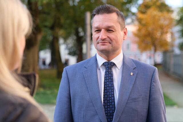 Michael Gruber ist FPÖ-Landesparteisekretär in Oberösterreich. | Foto: Land OÖ/Kauder