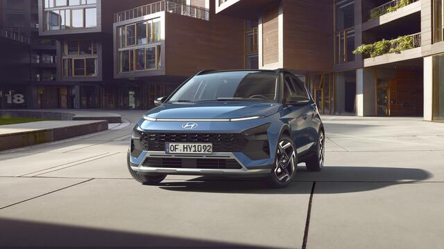 Der kleinste der Hyundai-SUVs wurde aufgefrischt. Das Bayon-Facelift ist ab Sommer in Österreich erhältlich. | Foto: Hyundai