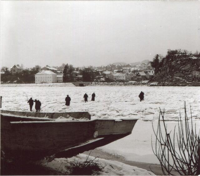Eis in Grein. | Foto: Archiv Stadtmuseum Grein