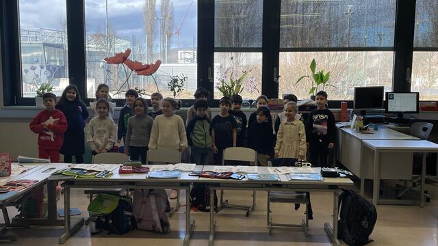 In der Zwi Perez Chajes Schule wurde das Projekt "Likrat" präsentiert als auch mehrere Schulklassen besucht. | Foto: Kathrin Klemm