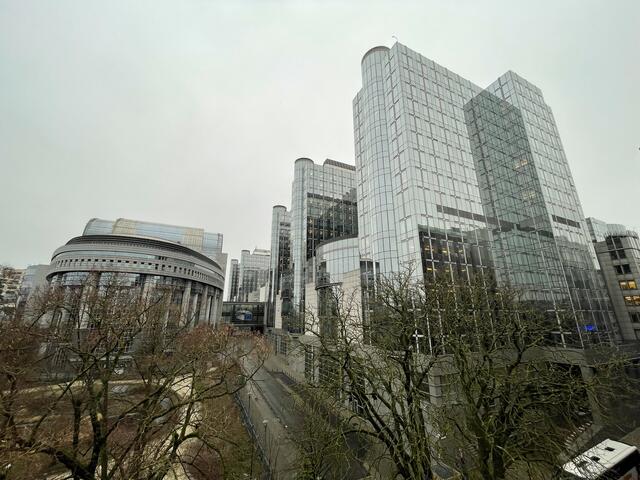 Der Sitz des EU-Parlaments in Brüssel.