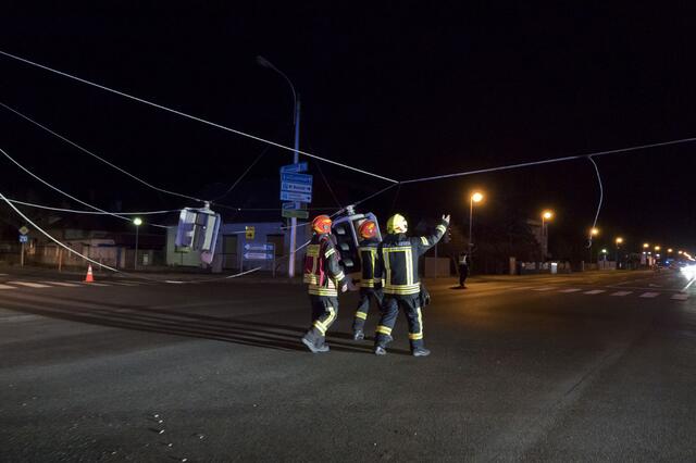 Die Ampel wurde abmontiert. | Foto: BFKDO BADEN / Stefan Schneider