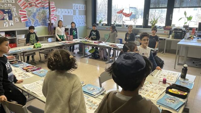 In der Zwi Perez Chajes Schule wurde das Projekt "Likrat" präsentiert als auch mehrere Schulklassen besucht. | Foto: Kathrin Klemm