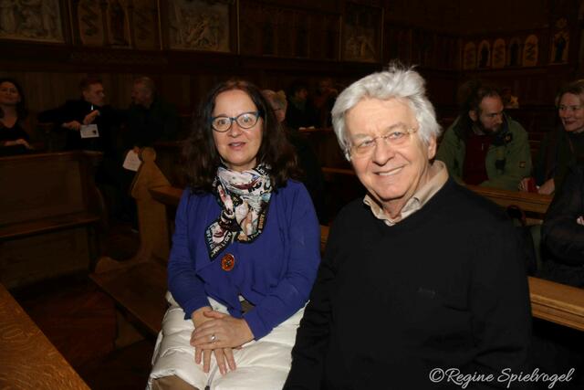 Vizebürgermeisterin Ingrid Burtscher und GR Rudolf Mlinar ließen sich den klassischen Abend nicht entgehen.