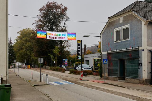 Das "Castell Aurora" im Zentrum von Steyregg. | Foto: Steyregg ist bunt