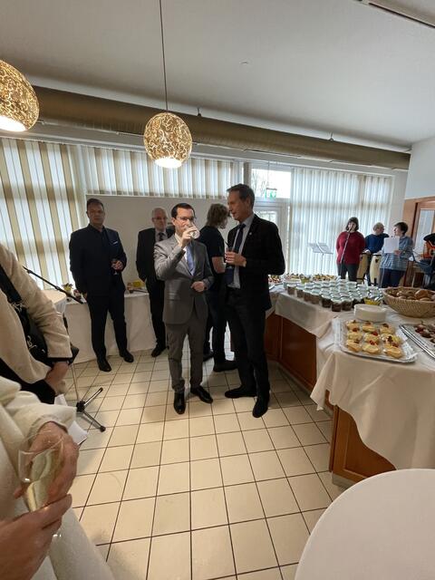 Zwei Bürgermeister unter sich: Stefan Hofer und Fritz Kratzer. | Foto: Kern