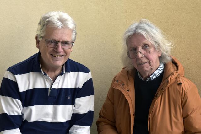 Besuch in Penzing: Gerhard Haderer bei Gerhard Blaboll