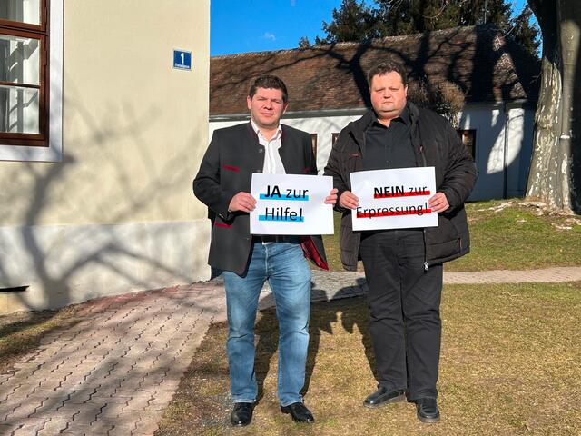 ÖVP lehnte Tausch ab: Emmerich Zax, Bernd Strobl (von links). | Foto: ÖVP