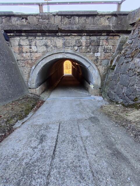 die Unterführung ist für uns Wanderer, und wir verlassen die Nähe der Bahntrasse wieder... | Foto: I.Wozonig
